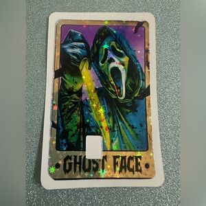 Ghost Face Holographic Credit Card Skin